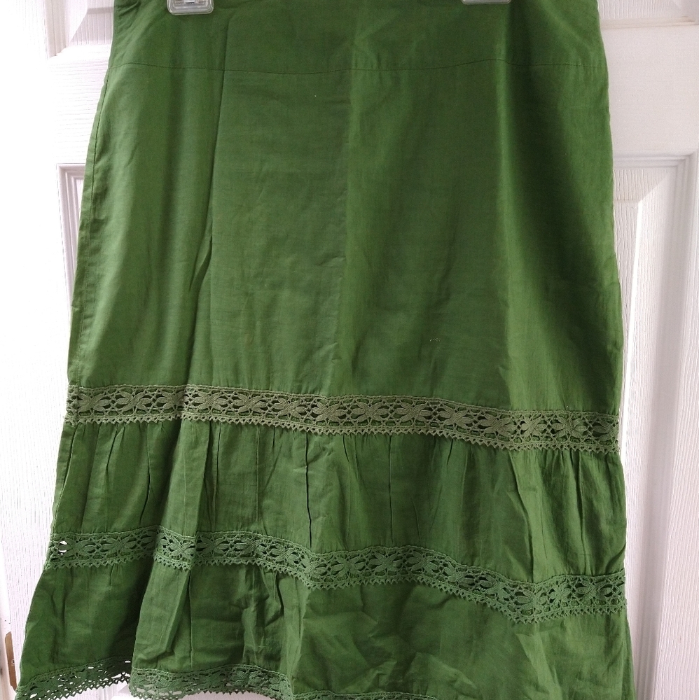 Women's Size 12 Green Skirt